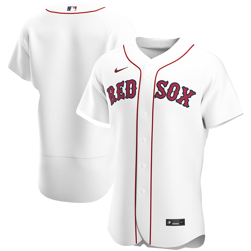 2020 MLB Men Boston Red Sox Nike White Home 2020 Authentic Official Team Jersey 1->customized mlb jersey->Custom Jersey